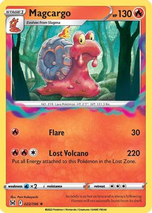Magcargo 022/196 - SWSH11 Lost Origin Reverse Holofoil