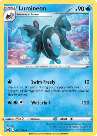 Lumineon 041/196 - SWSH11 Lost Origin Reverse Holofoil