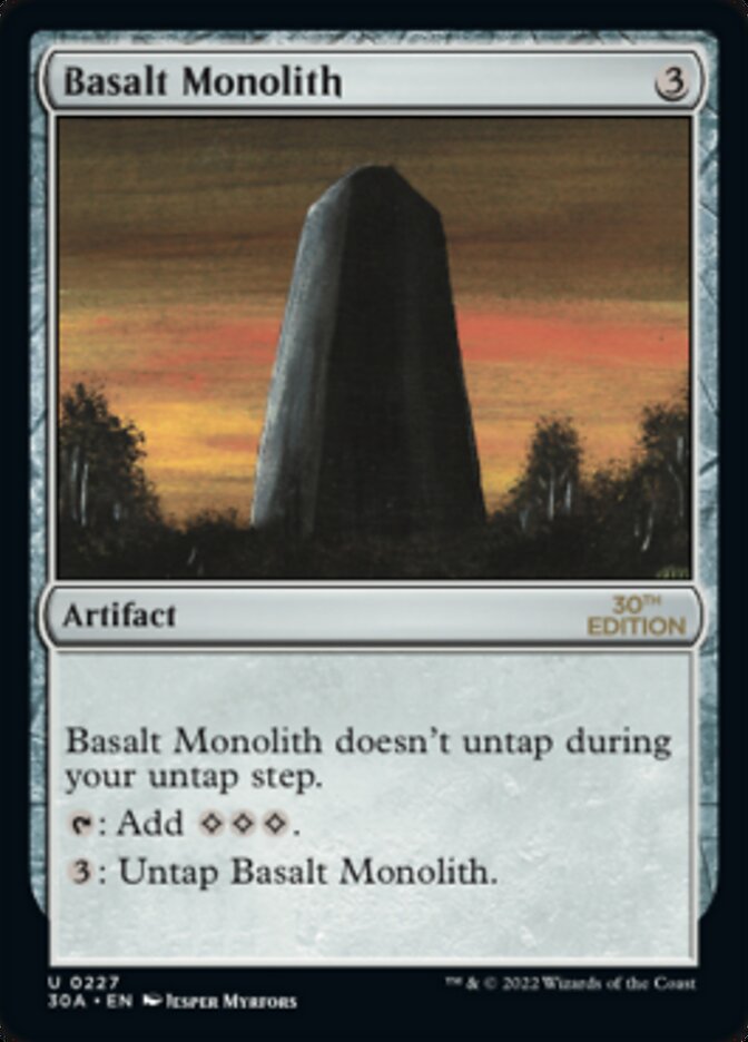 Basalt Monolith (30A-227) - 30th Anniversary Edition