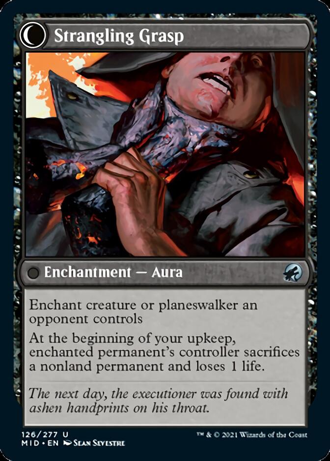 Vengeful Strangler // Strangling Grasp (MID-126) - Innistrad: Midnight Hunt: (Double Faced Transform) Foil