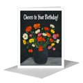 Poppies in Vase, Greeting Card (#7644B)