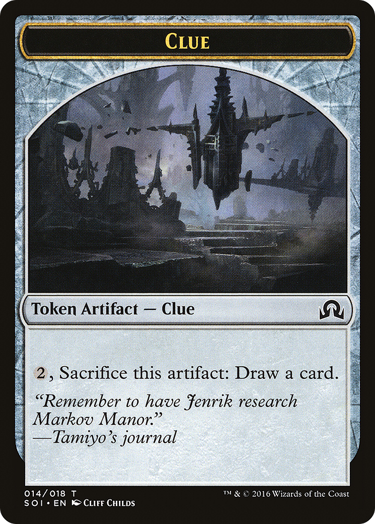 Clue (SOI-014) - Shadows over Innistrad Tokens