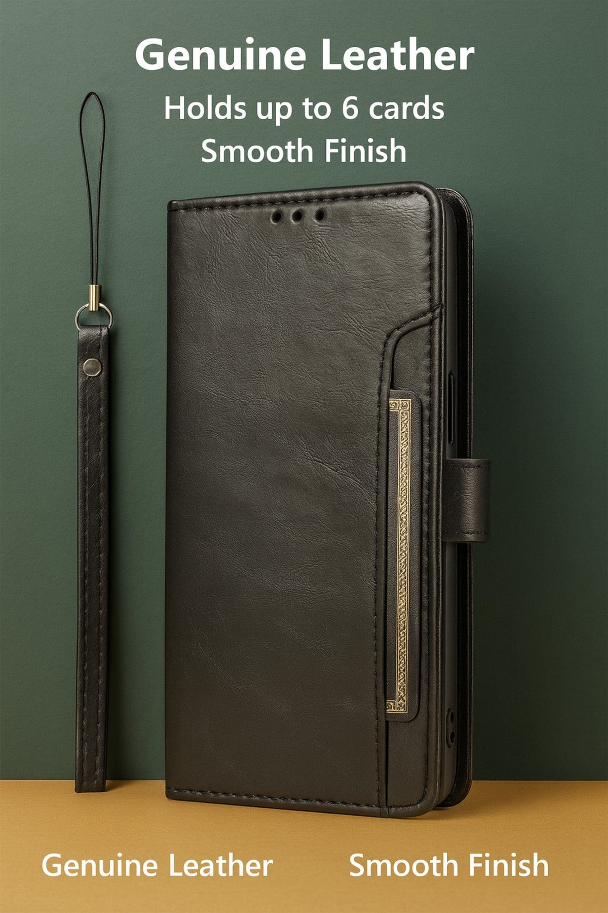 iPhone 17 Case - Leather Folio Wallet | Indy Series
