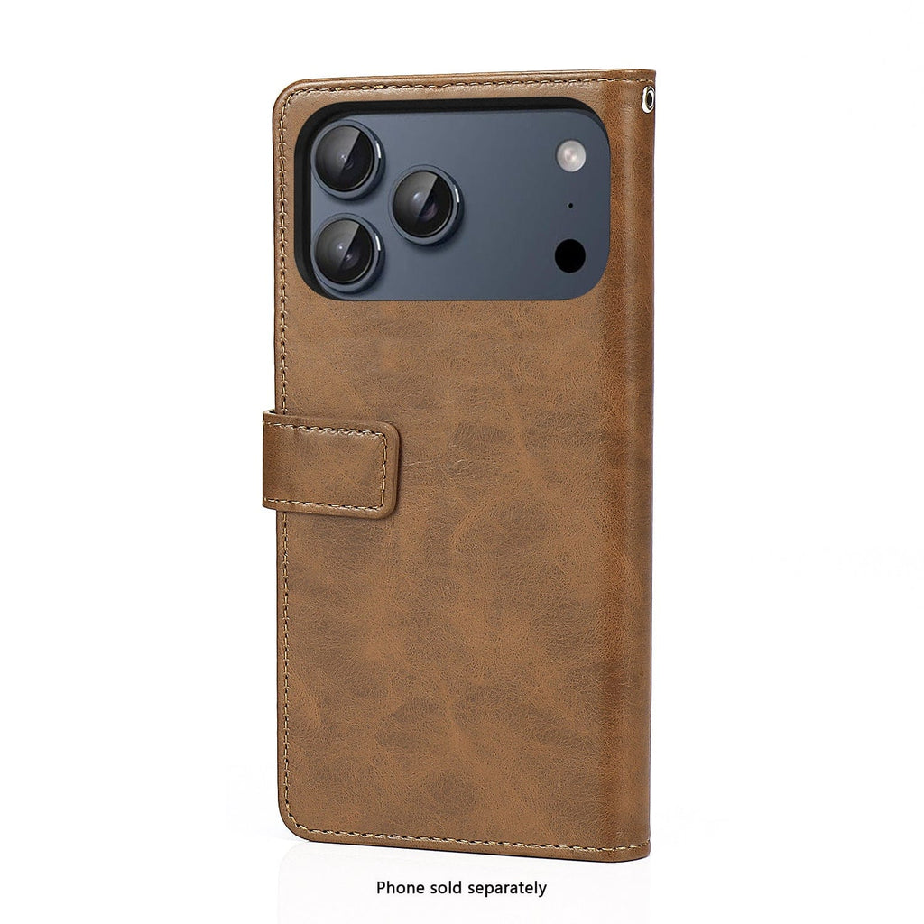 iPhone 17 Pro Case - Leather Folio Wallet | Indy Series