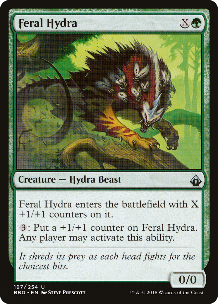 Feral Hydra (BBD-197) - Battlebond Foil