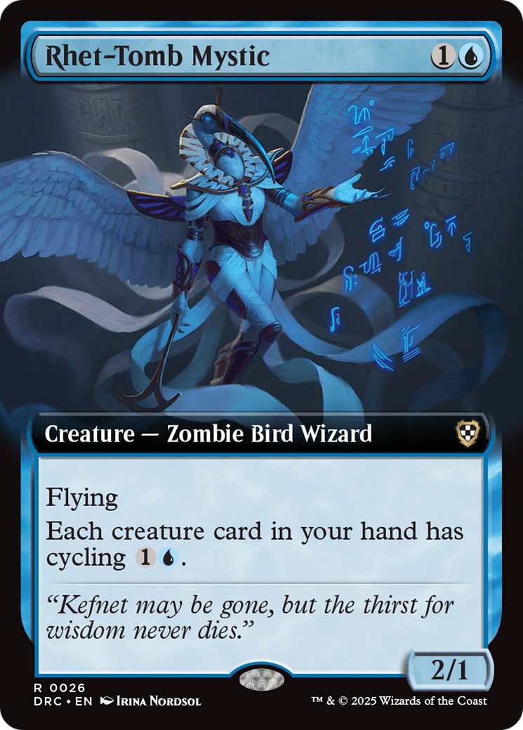 Rhet-Tomb Mystic (DRC-026) - Commander: Aetherdrift: (Extended Art)