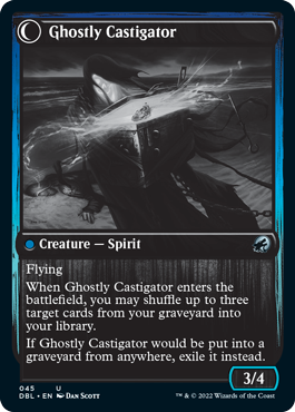 Covetous Castaway // Ghostly Castigator (DBL-045) - Innistrad: Double Feature: (Double Faced Transform)