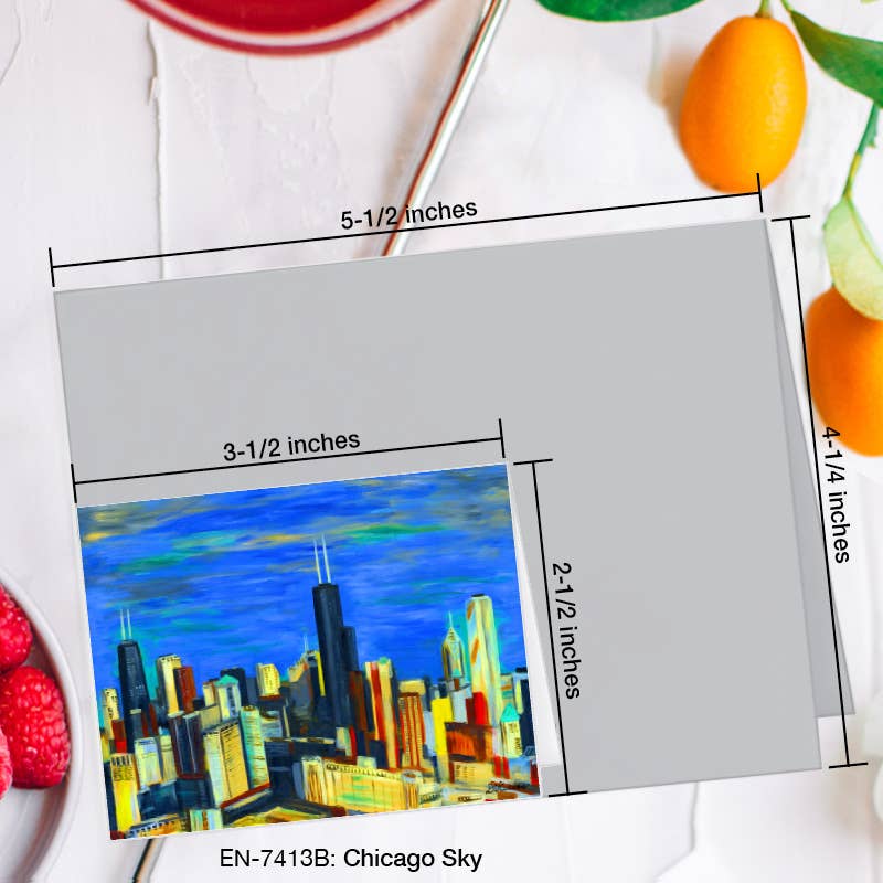Chicago Sky, Greeting Card (#7413B)