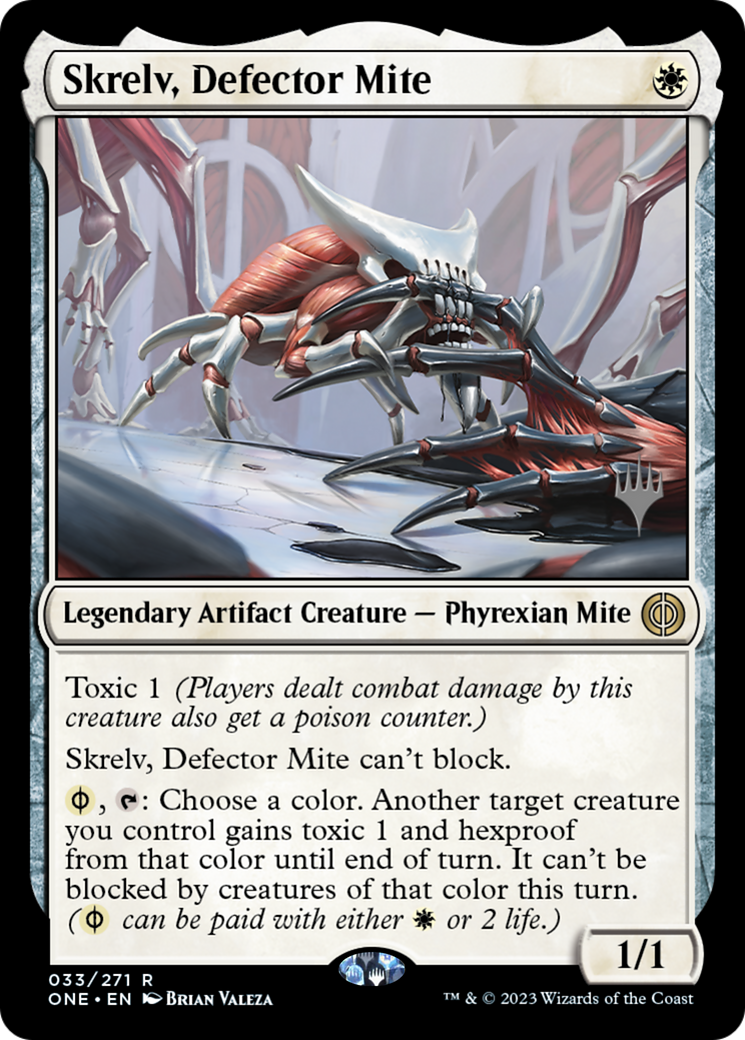 Skrelv, Defector Mite (PPONE-33P) - Phyrexia: All Will Be One Promos Foil