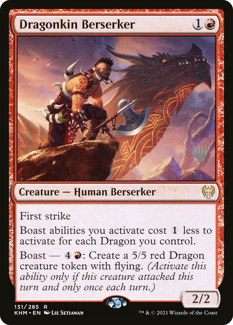 Dragonkin Berserker (PPKHM-131P) - Kaldheim Promos