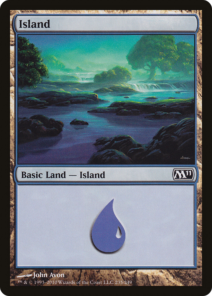 Island (M11-235) - Magic 2011 Foil
