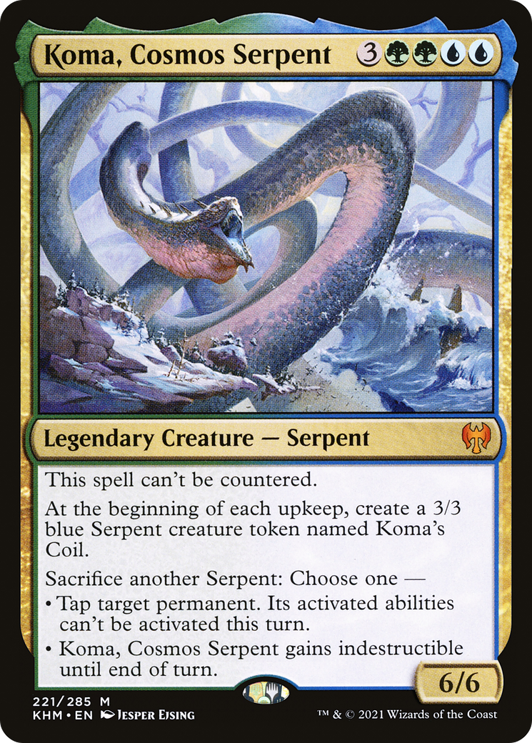 Koma, Cosmos Serpent (KHM-221) - Kaldheim Foil