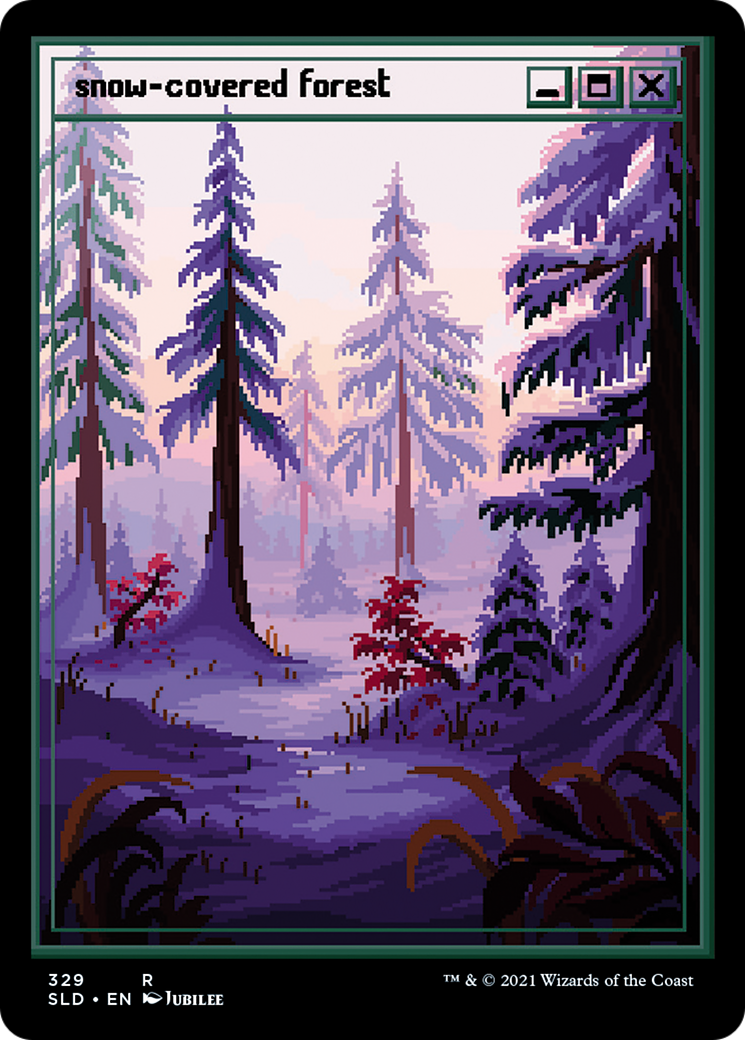Snow-Covered Forest (SLD-329) - Secret Lair Drop