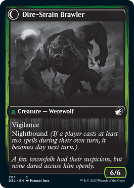 Tireless Hauler // Dire-Strain Brawler (DBL-203) - Innistrad: Double Feature: (Double Faced Transform)