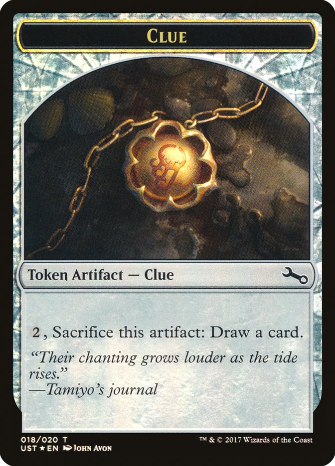 Clue // Clue (UST-018) - Unstable Tokens Foil