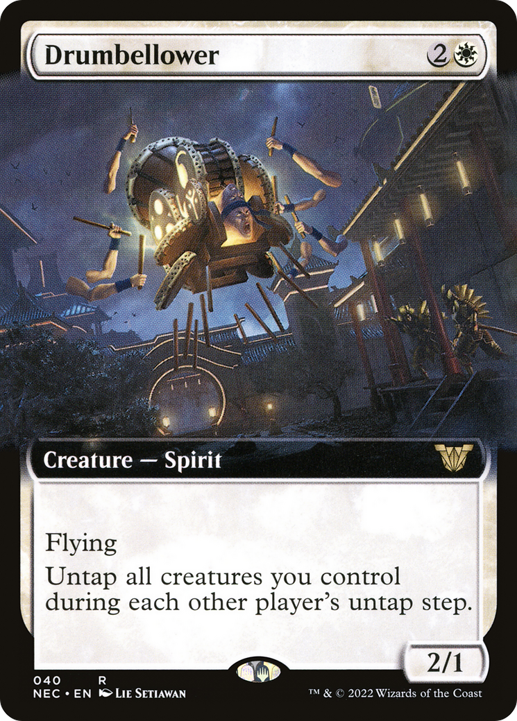 Drumbellower (NEC-040) - Neon Dynasty Commander: (Extended Art)