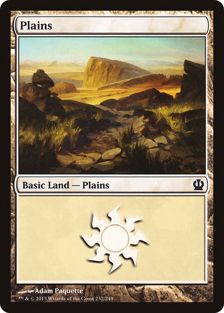 Plains (THS-232) - Theros Foil