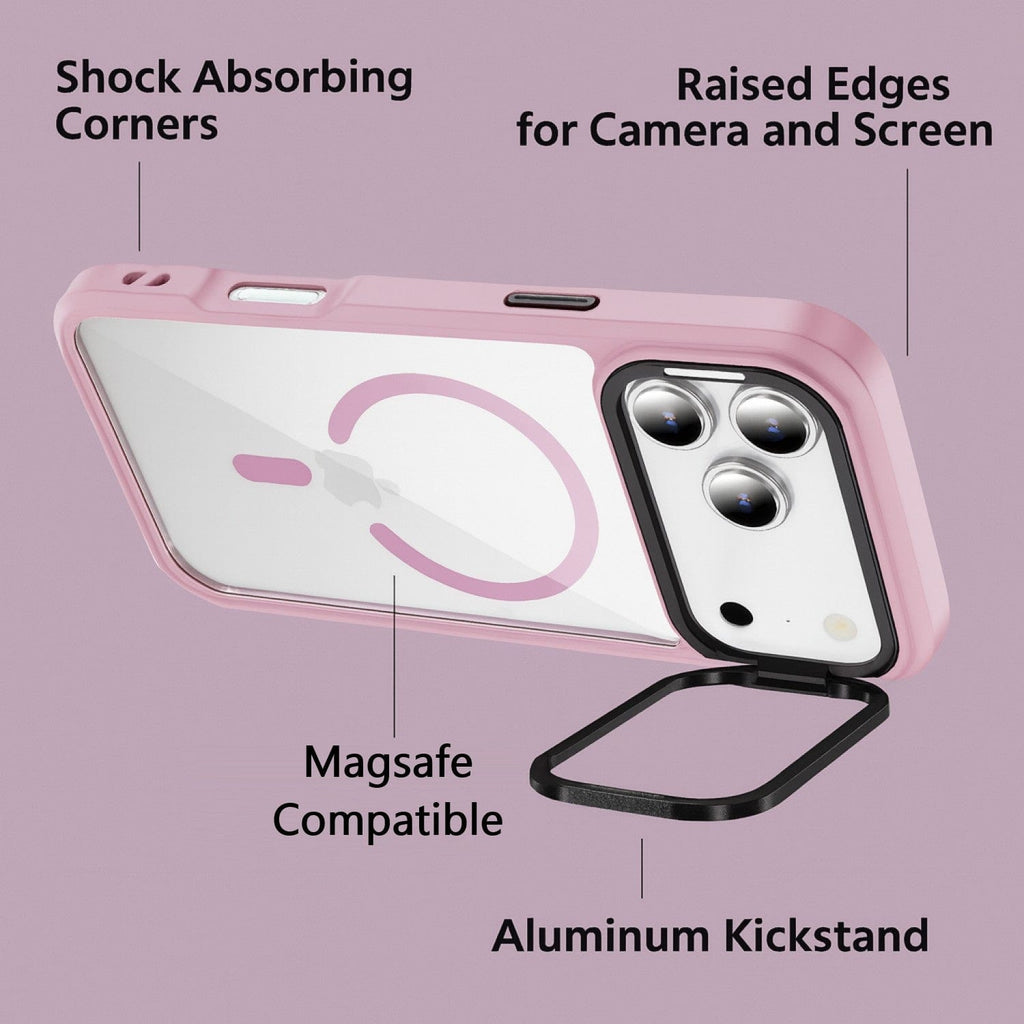 iPhone 17 Pro Max Clear Back Case - Durable, Kickstand, MagSafe | Raider ArmorPro Series
