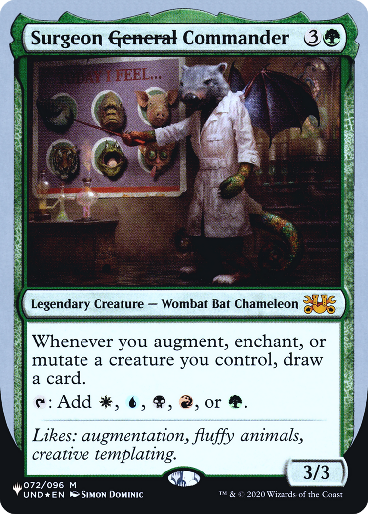 Surgeon General Commander (LIST-042) - The List (Unfinity Foil Edition) Foil