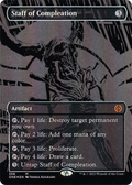 Staff of Compleation (ONE-358) - Phyrexia: All Will Be One (Borderless) Foil