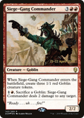 Siege-Gang Commander (PRE-143S) - Dominaria Promos Foil