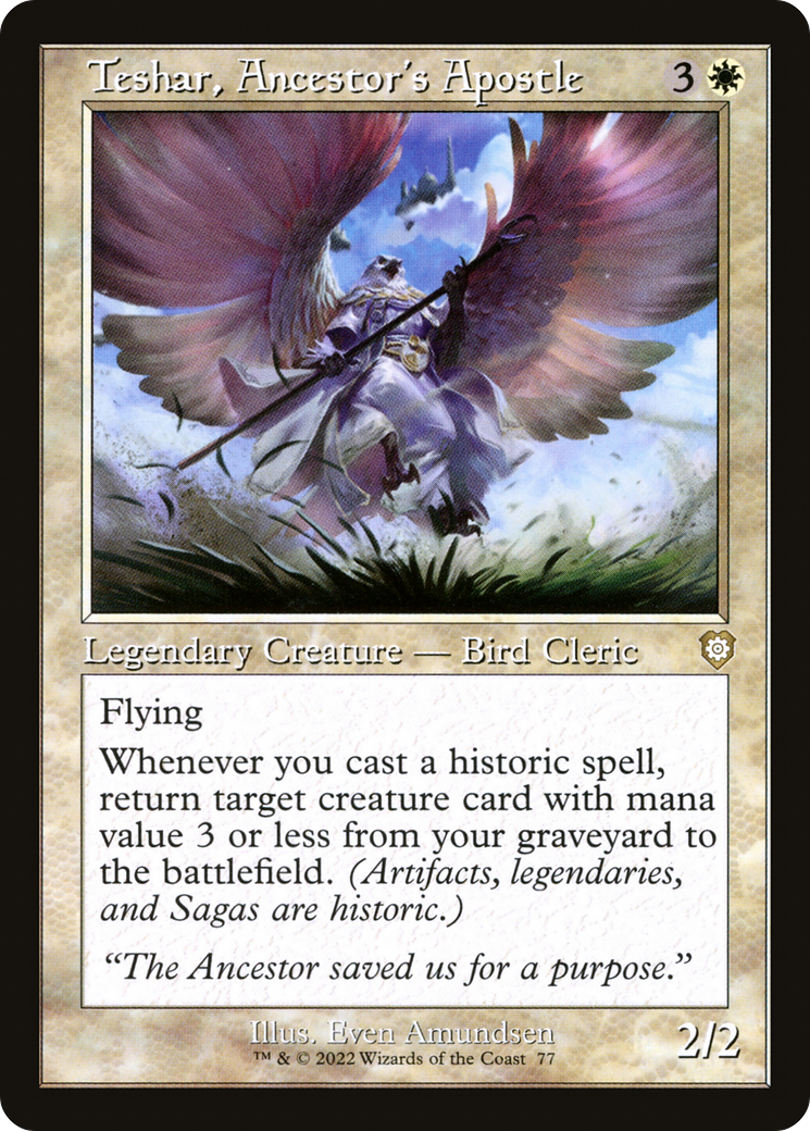 Teshar, Ancestor's Apostle (BRC-077) - The Brothers' War Commander