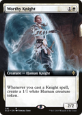 Worthy Knight (ELD-341) - Throne of Eldraine: (Extended Art)