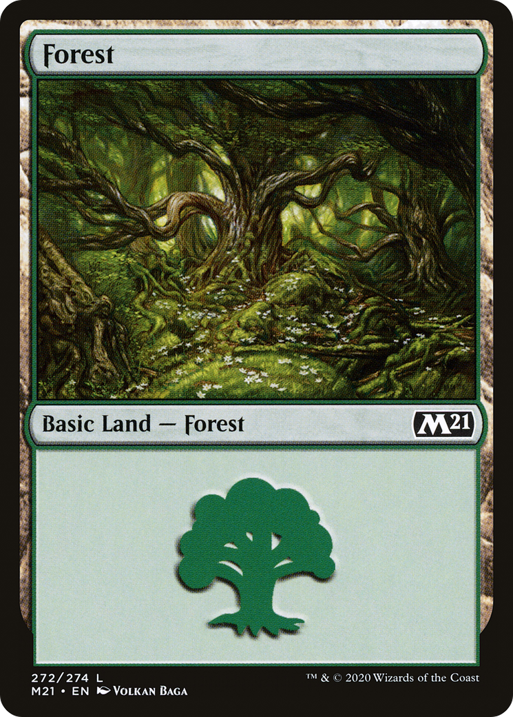 Forest (M21-272) - Core Set 2021 Foil
