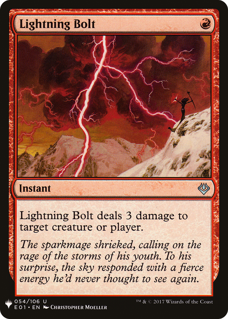 Lightning Bolt (LIST-E01-54) - The List
