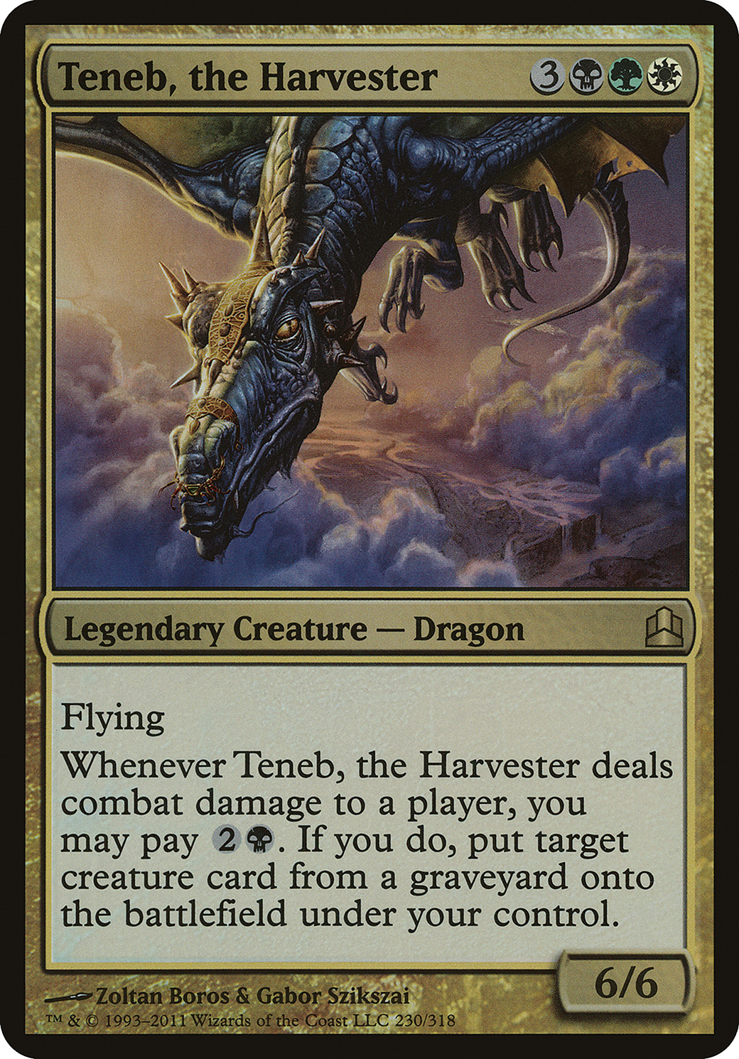 Teneb, the Harvester (OVER-230) - Commander 2011 Oversized Foil