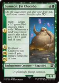 Summon: Fat Chocobo (FIN-202) - FINAL FANTASY: (enchantment) Foil