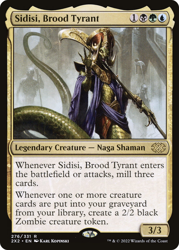Sidisi, Brood Tyrant (2X2-276) - Double Masters 2022 Foil