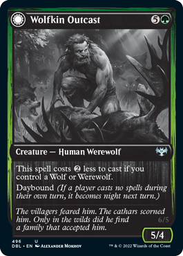 Wolfkin Outcast // Wedding Crasher (DBL-496) - Innistrad: Double Feature: (Double Faced Transform)