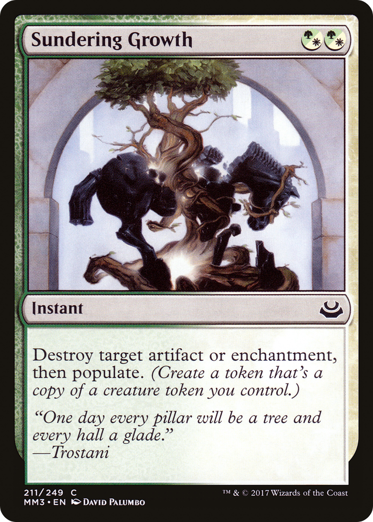 Sundering Growth (MM3-211) - Modern Masters 2017 Foil