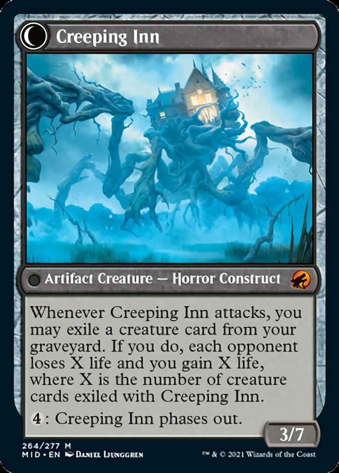 Hostile Hostel // Creeping Inn (MID-264) - Innistrad: Midnight Hunt: (Double Faced Transform)