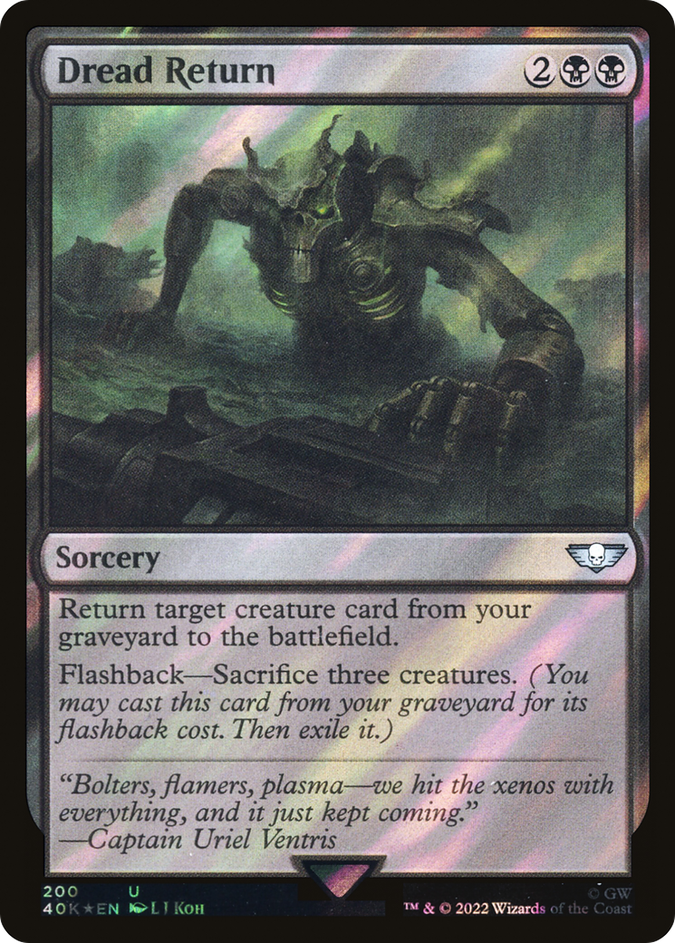 Dread Return (40K-200★) - Warhammer 40,000 Commander Foil