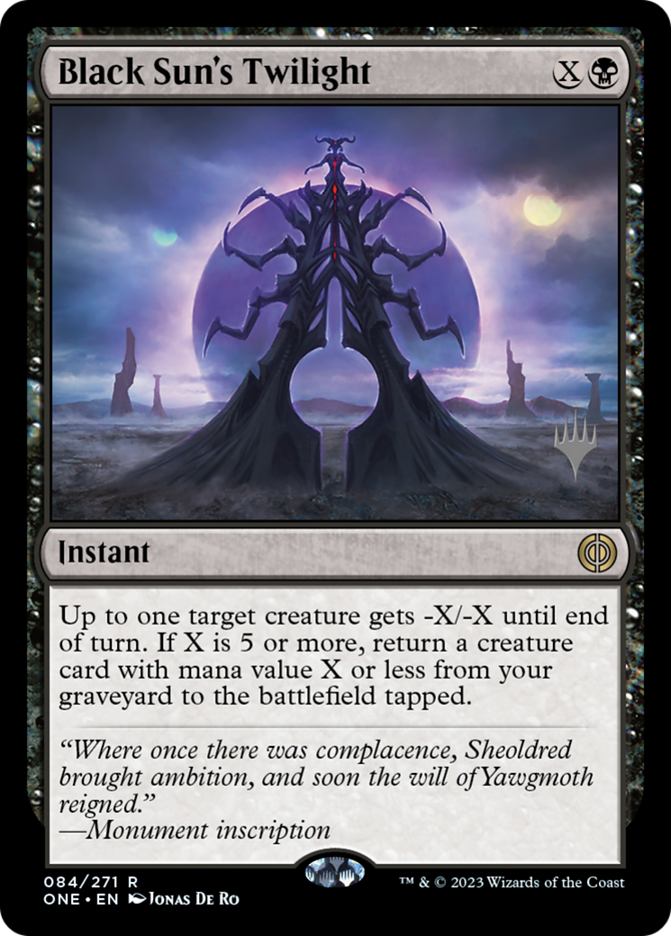 Black Sun's Twilight (PPONE-084) - Phyrexia: All Will Be One Promos Foil