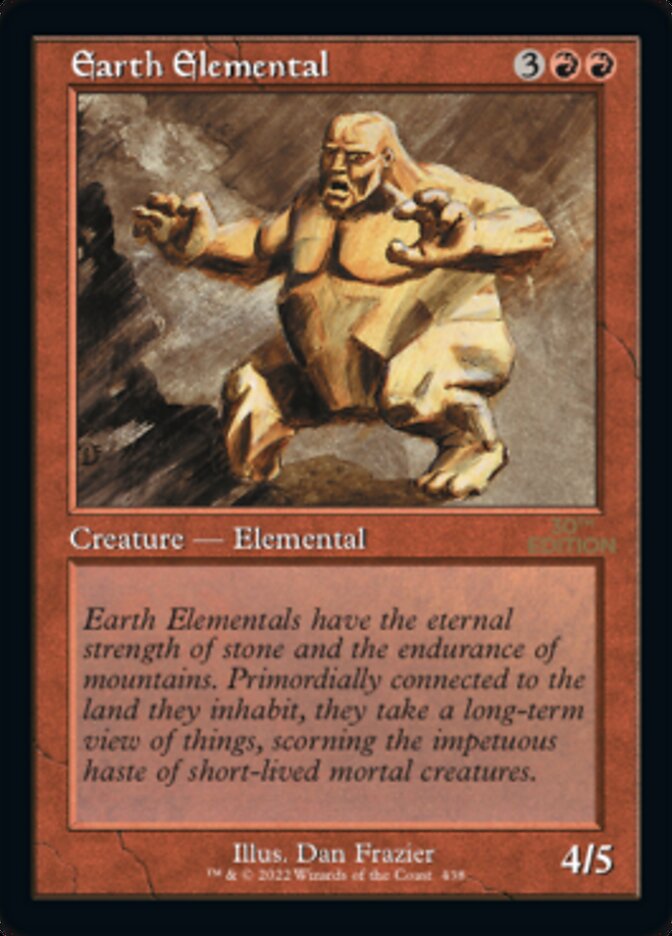 Earth Elemental (Retro Frame) (30A-438) - 30th Anniversary Edition