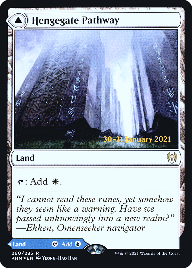 Hengegate Pathway // Mistgate Pathway (PRE-260S) - Kaldheim Promos Foil