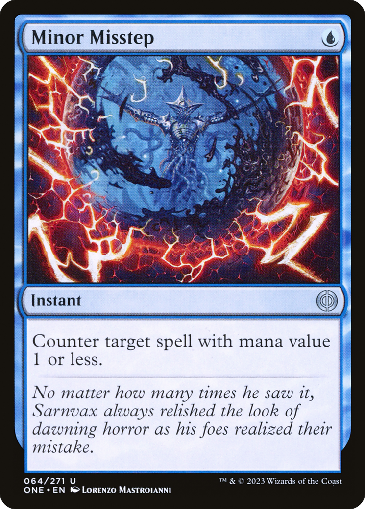 Minor Misstep (ONE-064) - Phyrexia: All Will Be One Foil