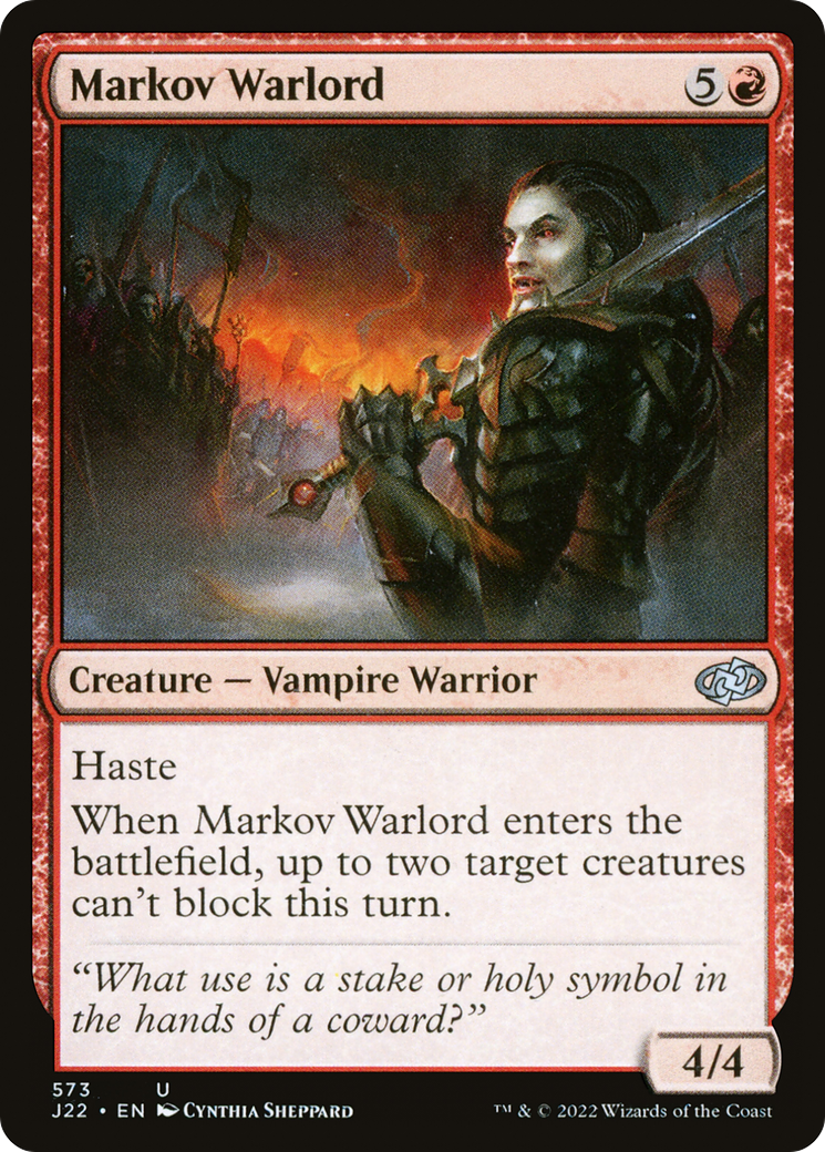 Markov Warlord (J22-573) - Jumpstart 2022