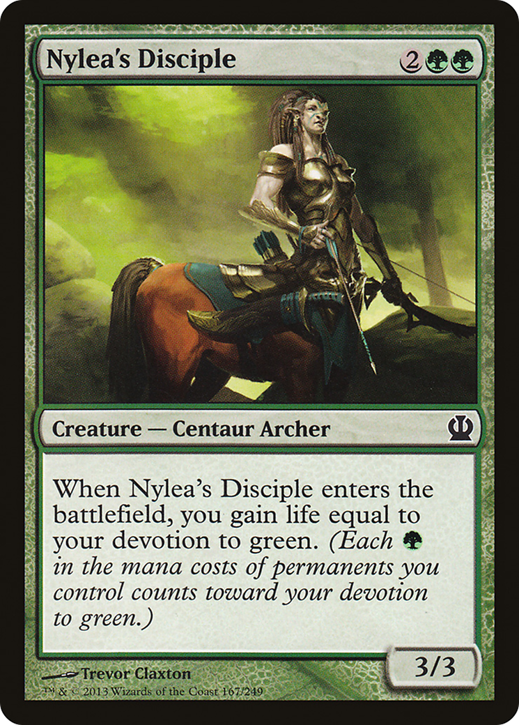 Nylea's Disciple (THS-167) - Theros Foil