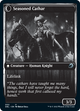 Ambitious Farmhand // Seasoned Cathar (DBL-002) - Innistrad: Double Feature: (Double Faced Transform) Foil