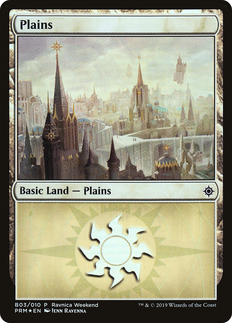 Plains (LARP-B03) - RNA Ravnica Weekend Foil