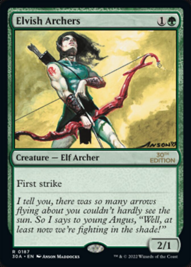 Elvish Archers (30A-187) - 30th Anniversary Edition