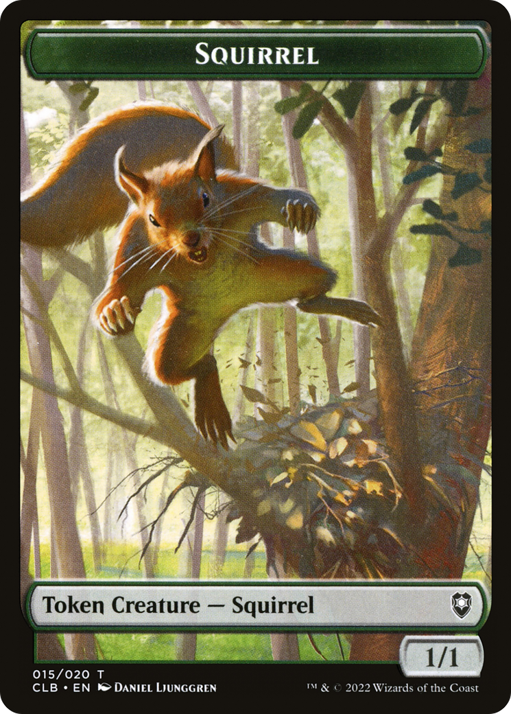 Squirrel (CLB-015) - Battle for Baldur's Gate Tokens Foil