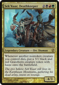 Sek'Kuar, Deathkeeper (OVER-210) - Commander 2013 Oversized Foil