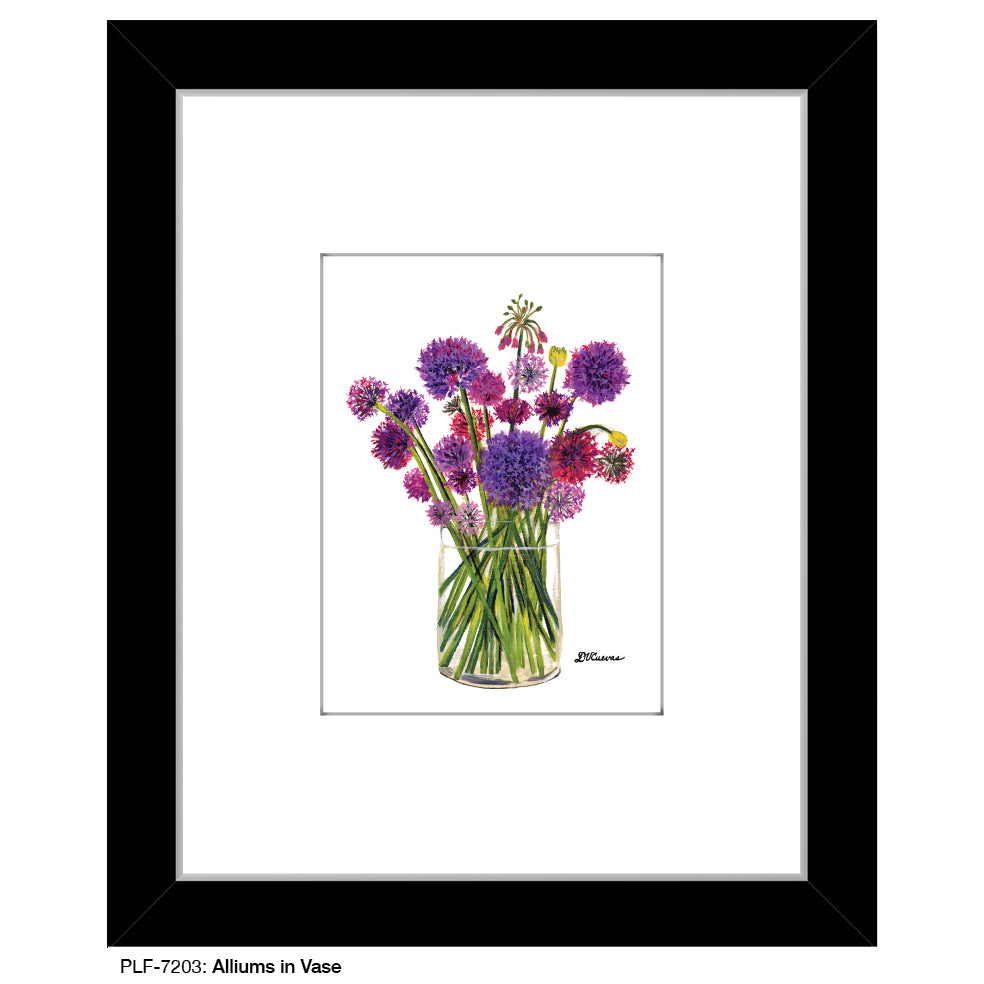Alliums in Vase, Print (#7203A)