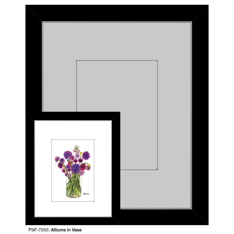 Alliums in Vase, Print (#7203A)