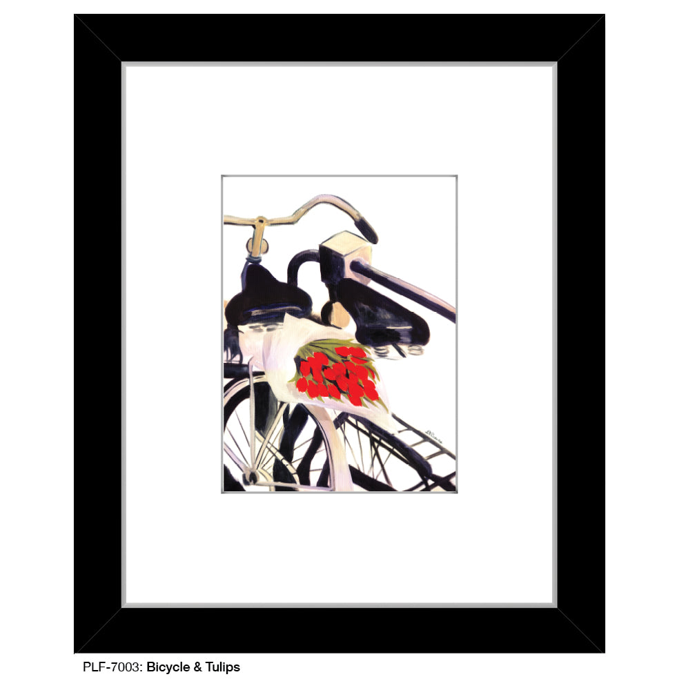 Bicycle & Tulips, Print (#7003A)
